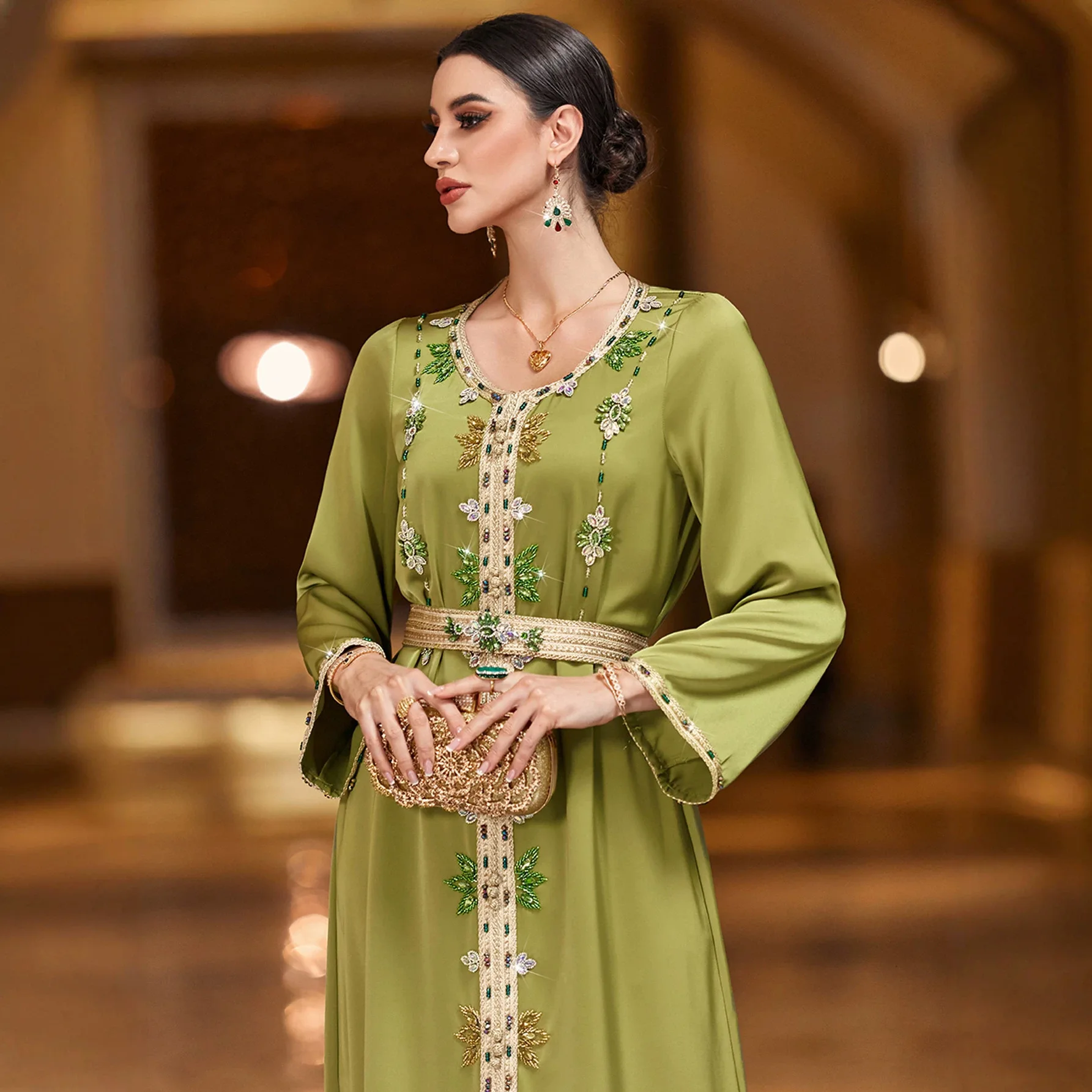 Luxury Diamonds Abaya Dubai Kaftan Women Muslim Maxi Dress Turkey Caftan Femme Split Hem Gulf Jalabiya Longue Vestidos Largo
Luxury Diamonds Abaya Dubai Kaftan Women Muslim Maxi Dress Turkey Caftan Femme Split Hem Gulf Jalabiya Longue Vestidos Largo