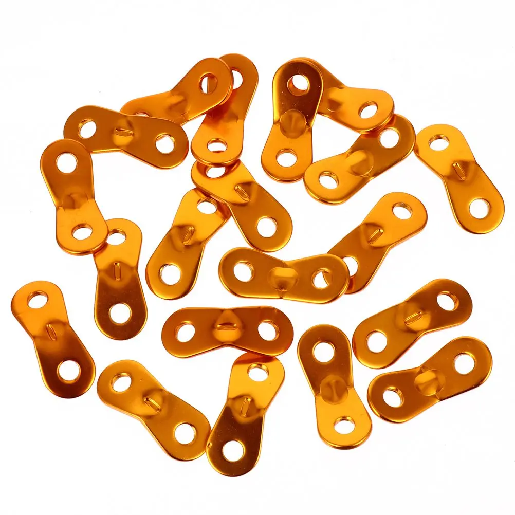 30 pcs Tent Wind Rope Buckle Camping Supplies Aluminum Alloy Fixed Arc-shaped Double-eye Lightweight Durable Corrosion-resistant
30 pcs Tent Wind Rope Buckle Camping Supplies Aluminum Alloy Fixed Arc-shaped Double-eye Lightweight Durable Corrosion-resistant