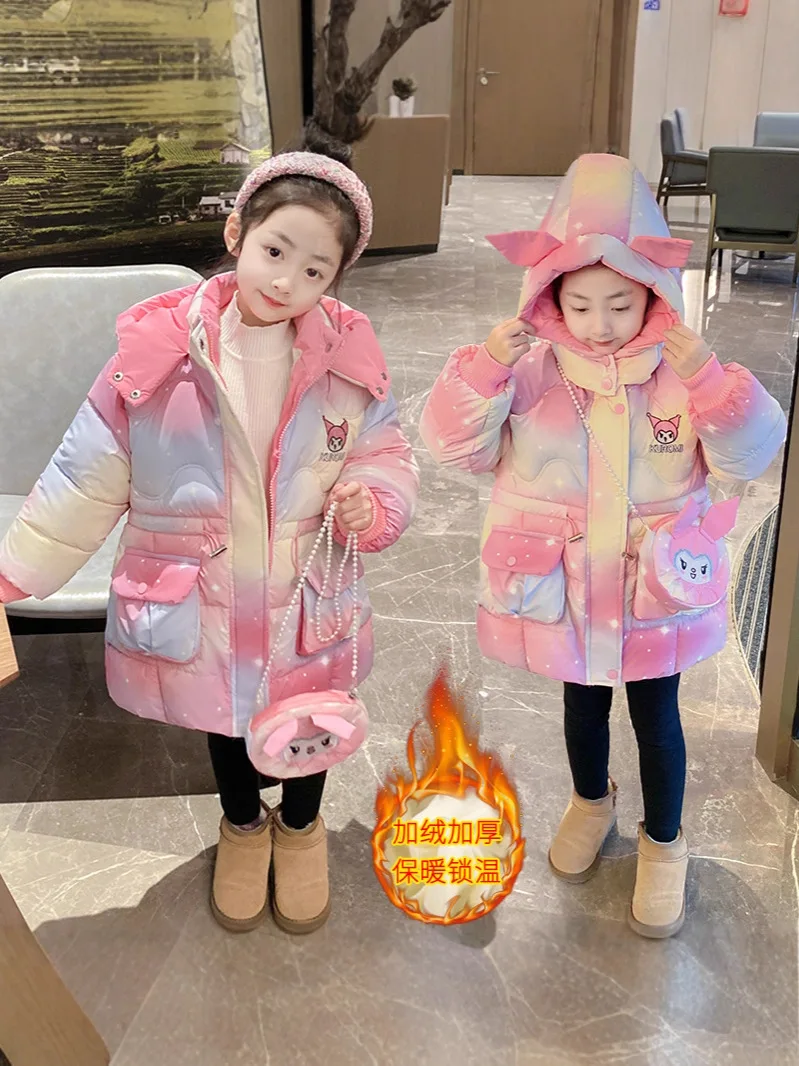 Kuromi Girls' Thickened Winter Coats 2025 New Sanrio Fashionable Baby Girl Autumn and Winter Mid-Length Warm Down Cotton Coats
Kuromi Girls' Thickened Winter Coats 2025 New Sanrio Fashionable Baby Girl Autumn and Winter Mid-Length Warm Down Cotton Coats
