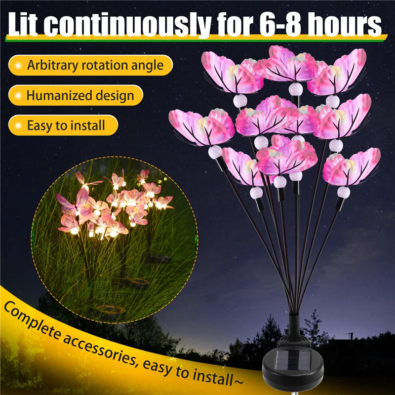 Butterfly Firefly Lights Led Outdoor Waterproof Lawn Lights Waterproof Lawn Lights Garden Landscape Lights 10-Light
Butterfly Firefly Lights Led Outdoor Waterproof Lawn Lights Waterproof Lawn Lights Garden Landscape Lights 10-Light