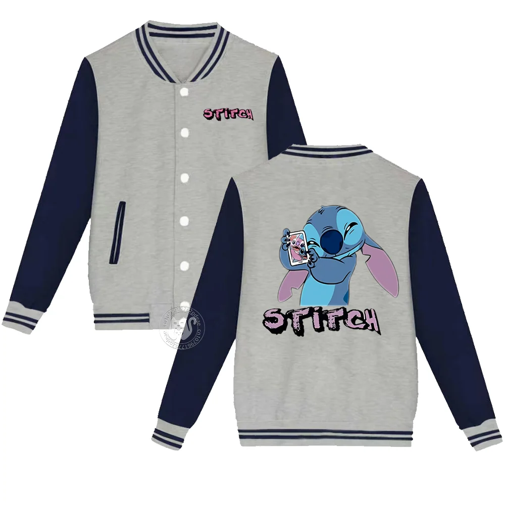 Disney Happy Stitch Cartoon Print children's Fall/Winter Boys and Girls casual comfortable warm loose baseball uniform
Disney Happy Stitch Cartoon Print children's Fall/Winter Boys and Girls casual comfortable warm loose baseball uniform