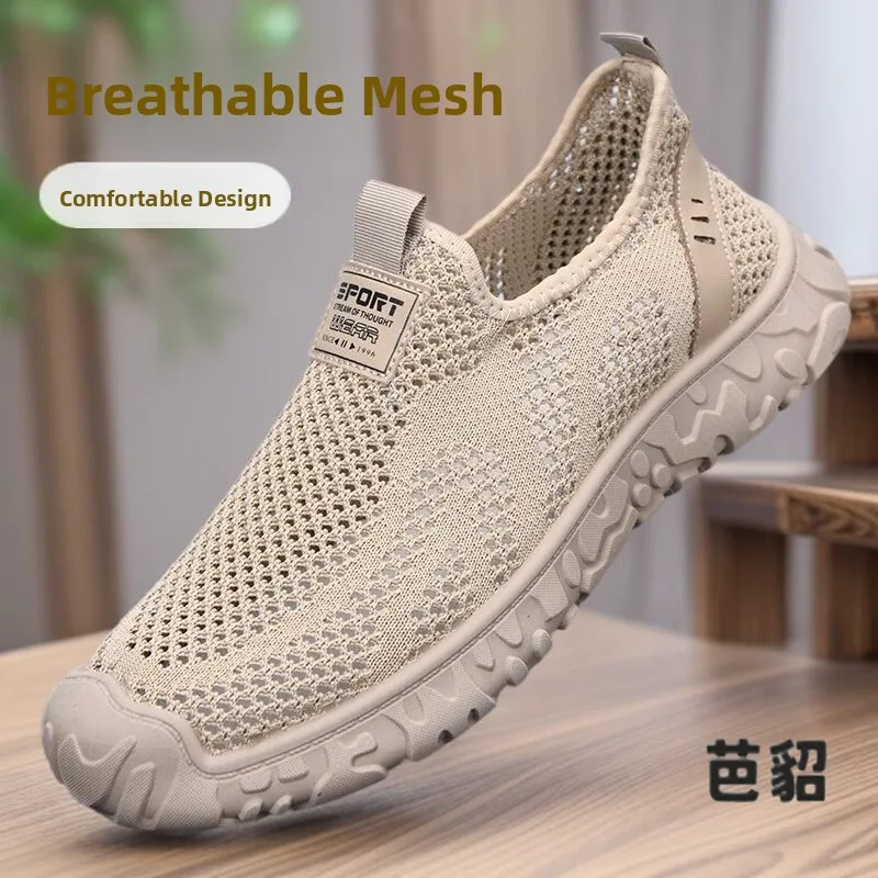 Men's Beijing Cloth Shoes Summer 2026 Soft Bottom Slip-On Hollow out Breathable Mesh Comfortable Casual Sandals round Toe
Men's Beijing Cloth Shoes Summer 2026 Soft Bottom Slip-On Hollow out Breathable Mesh Comfortable Casual Sandals round Toe