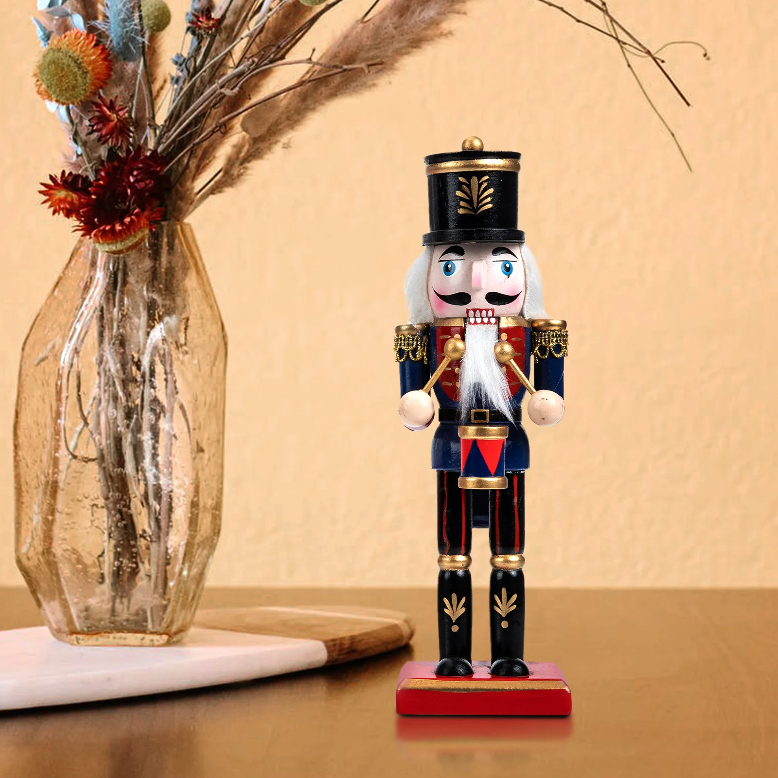 Nutcracker Christmas Adornment Wooden Decor Table nament Soldier Craft Miniature Model Home Decoration Realistic Festive
Nutcracker Christmas Adornment Wooden Decor Table nament Soldier Craft Miniature Model Home Decoration Realistic Festive