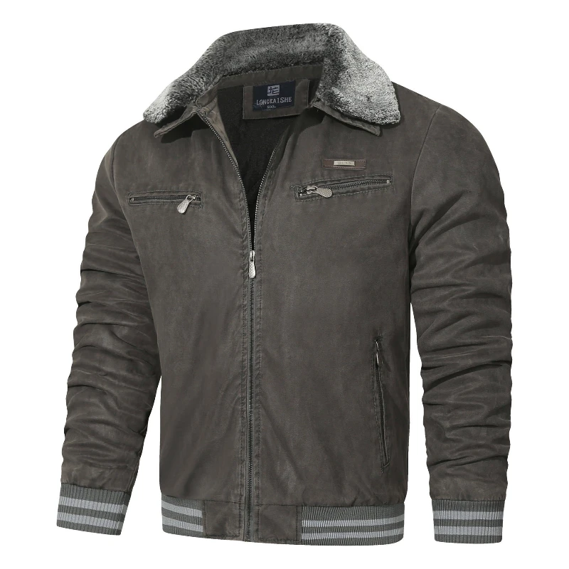 Men's Outdoor Fur Collar Jacket 2025 Winter Thick Warm Biker Jackets Men Fashion Casual Windproof Coat Men Autumn Outwear Coats
Men's Outdoor Fur Collar Jacket 2025 Winter Thick Warm Biker Jackets Men Fashion Casual Windproof Coat Men Autumn Outwear Coats