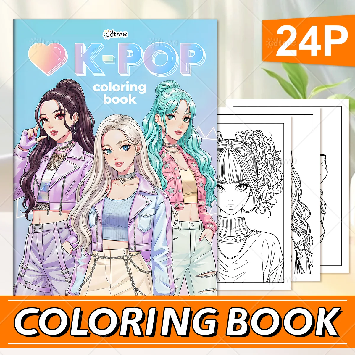 K-POP Coloring Book for Adult Featuring 24 pages for Stress Relief Relaxing DIY Hand Drawing Painting Book
K-POP Coloring Book for Adult Featuring 24 pages for Stress Relief Relaxing DIY Hand Drawing Painting Book