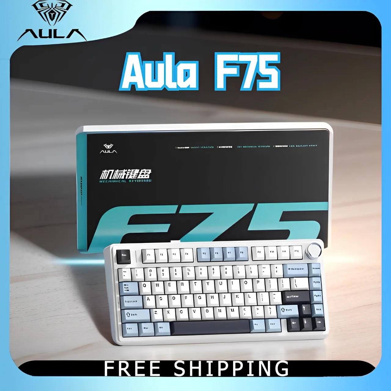 Aula F75 Gaming Mechanical Keyboard Rgb Customized 75% Layout Oem Profile Gasket Structure 3-Mode Wireless Bluetooth Full Key
Aula F75 Gaming Mechanical Keyboard Rgb Customized 75% Layout Oem Profile Gasket Structure 3-Mode Wireless Bluetooth Full Key