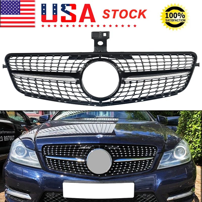 Magickit Racing Grills For 2008-2013 Mercedes Benz W204 C-Class C300 C350 Diamond Style Front Hood Grille Grill Assembly
Magickit Racing Grills For 2008-2013 Mercedes Benz W204 C-Class C300 C350 Diamond Style Front Hood Grille Grill Assembly