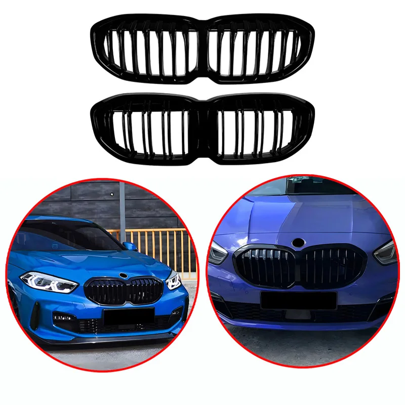 For BMW 1 Series F40 2019-2024 High Quality ABS Single Line & Double Lines Kidney Grille Car Front Bumper Grill Glossy Black
For BMW 1 Series F40 2019-2024 High Quality ABS Single Line & Double Lines Kidney Grille Car Front Bumper Grill Glossy Black