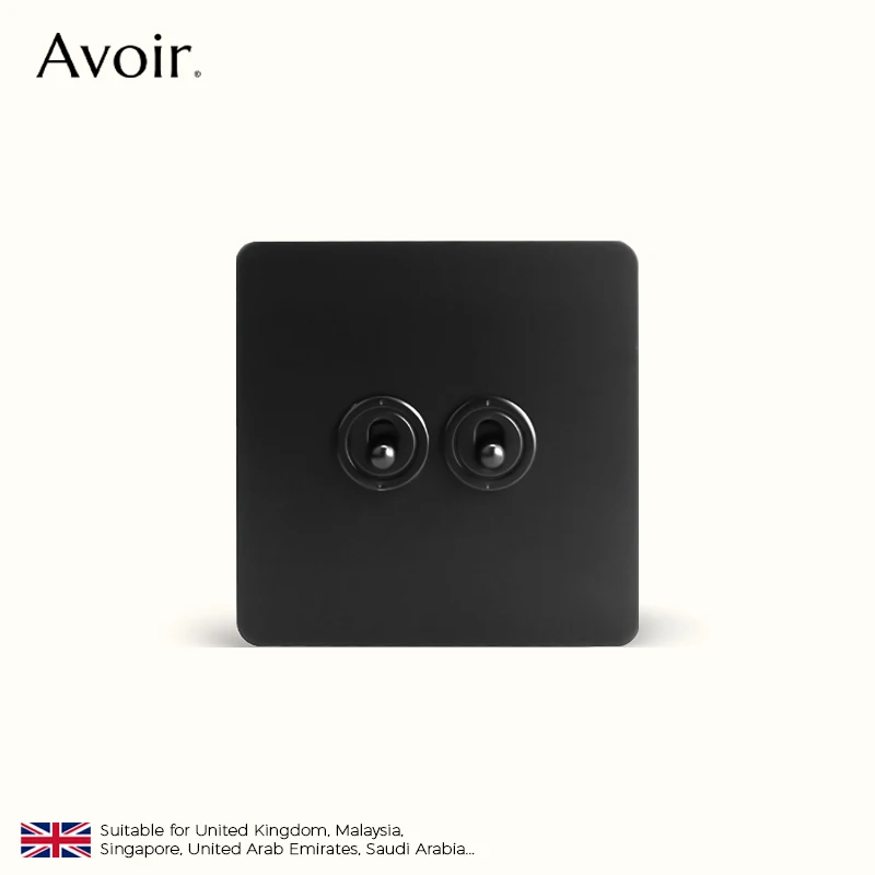 Avoir Coin Retro Matte Black Stainless Steel Panel Toggle Switch UK Electrical Sockets And Switches Light Switch Dimmer For Home
Avoir Coin Retro Matte Black Stainless Steel Panel Toggle Switch UK Electrical Sockets And Switches Light Switch Dimmer For Home