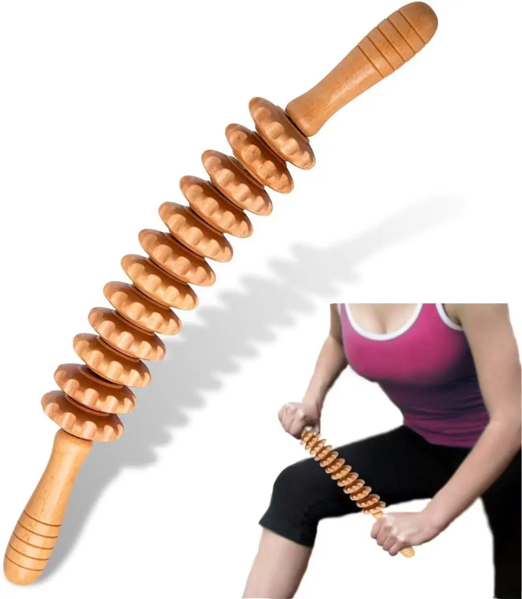 Wood Therapy Massage Roller for Lymphatic Drainage, Cellulite Reduction, Muscle Relief
Wood Therapy Massage Roller for Lymphatic Drainage, Cellulite Reduction, Muscle Relief