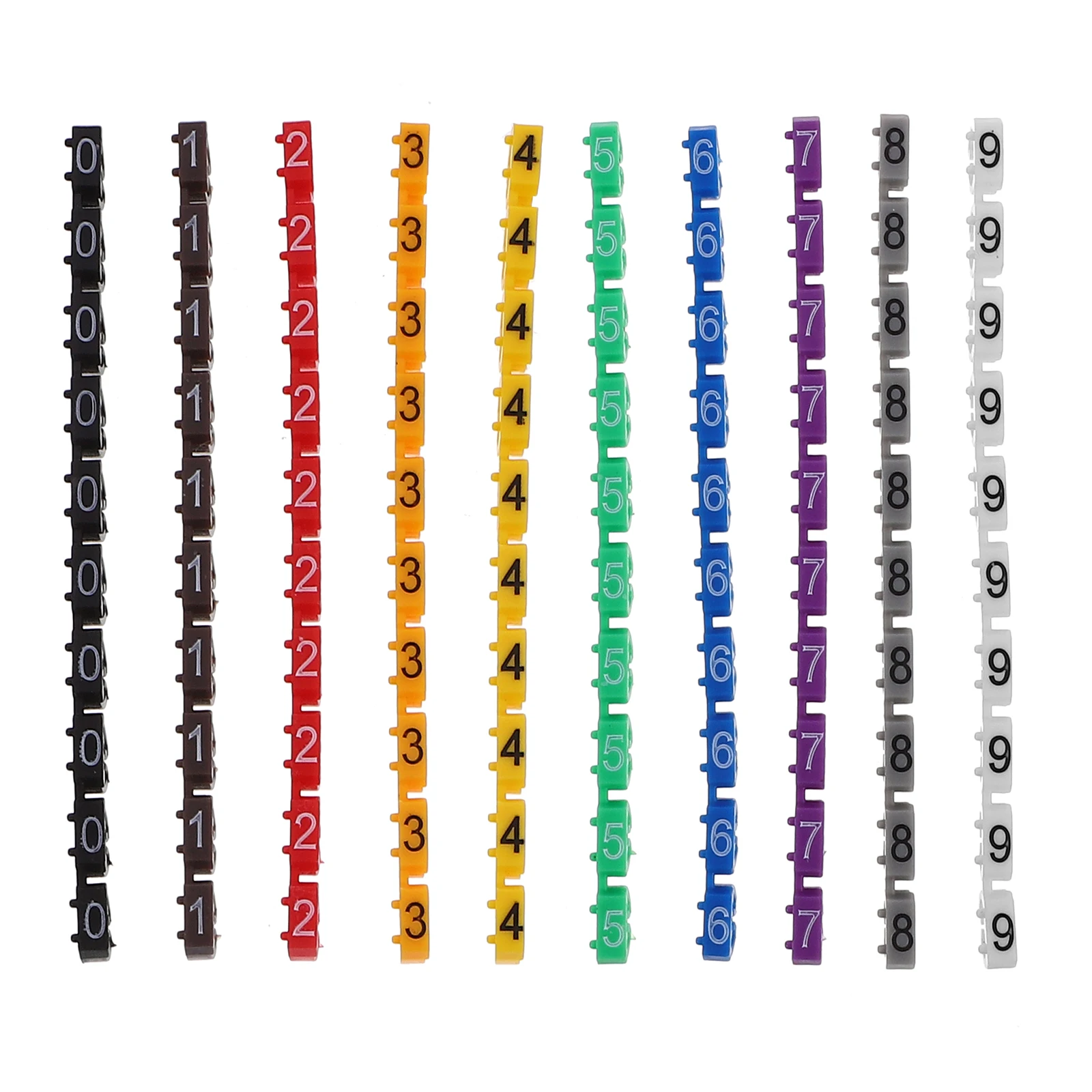 150 Pcs Number Tubes Cable Markers Clip On Wire Labels Multicolor Digital Identifiers For 1 5mm Wires Electrical Cord Management
150 Pcs Number Tubes Cable Markers Clip On Wire Labels Multicolor Digital Identifiers For 1 5mm Wires Electrical Cord Management