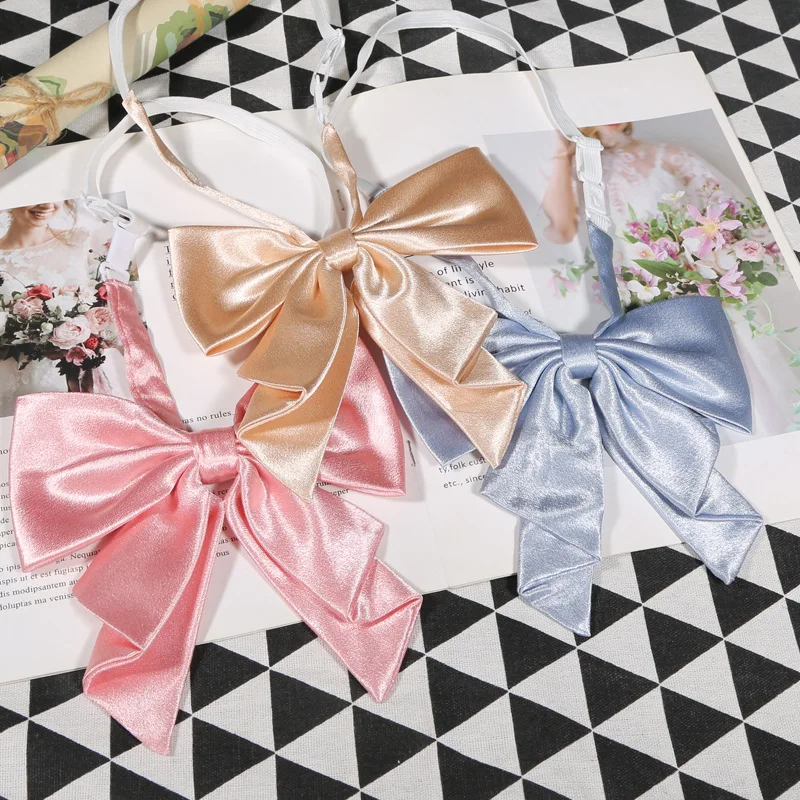 New Adjustable Solid Color Bow Tie College Style School Uniform Accessories Fashion Women Girls Daily Pointed Pre-tied Collar
New Adjustable Solid Color Bow Tie College Style School Uniform Accessories Fashion Women Girls Daily Pointed Pre-tied Collar