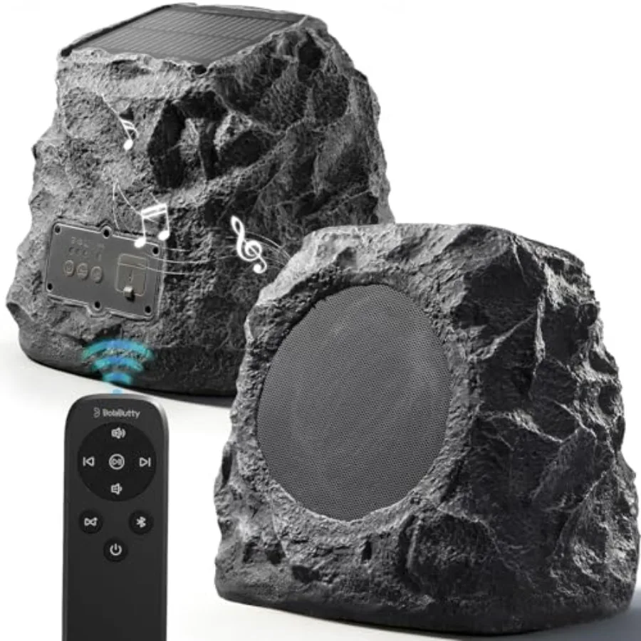 Upgraded Outdoor Rock Speaker 60W Deep Bass Multi-Sync up to 100Pcs, Remote Control, IPX7 Waterproof Solar-Powered Bluetooth Sp
Upgraded Outdoor Rock Speaker 60W Deep Bass Multi-Sync up to 100Pcs, Remote Control, IPX7 Waterproof Solar-Powered Bluetooth Sp