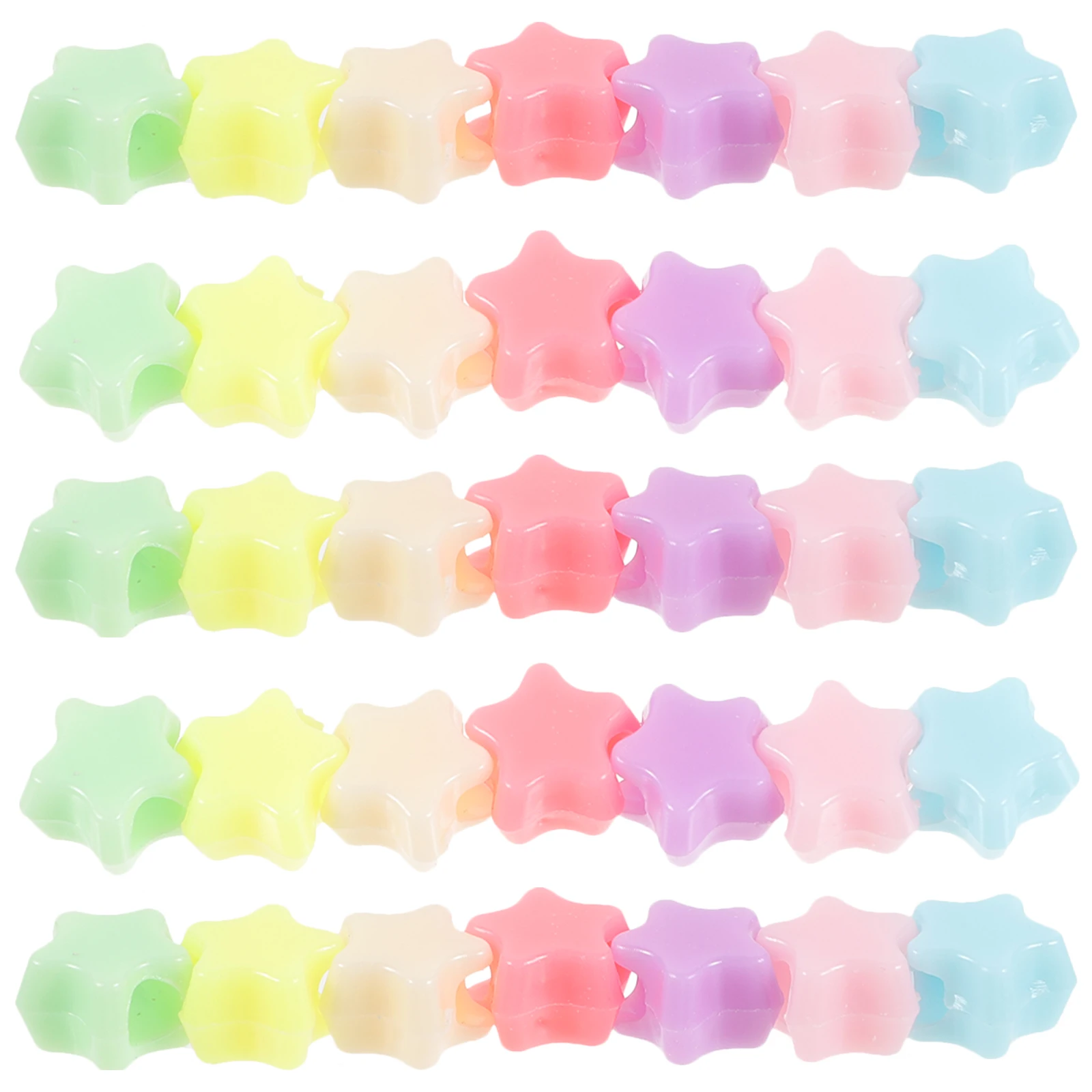 500 Pcs Large Hole Star Beads Rainbow Colors Smooth Surface Plastic DIY Jewelry Making Supplies Necklace Bracelet Crafts
500 Pcs Large Hole Star Beads Rainbow Colors Smooth Surface Plastic DIY Jewelry Making Supplies Necklace Bracelet Crafts