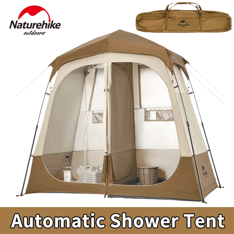 Naturehike Automatic Shower Tent Dry Wet Separation Outdoor Camping Travel Changing Room Shelter Mobile Toilet Bathroom Portable
Naturehike Automatic Shower Tent Dry Wet Separation Outdoor Camping Travel Changing Room Shelter Mobile Toilet Bathroom Portable