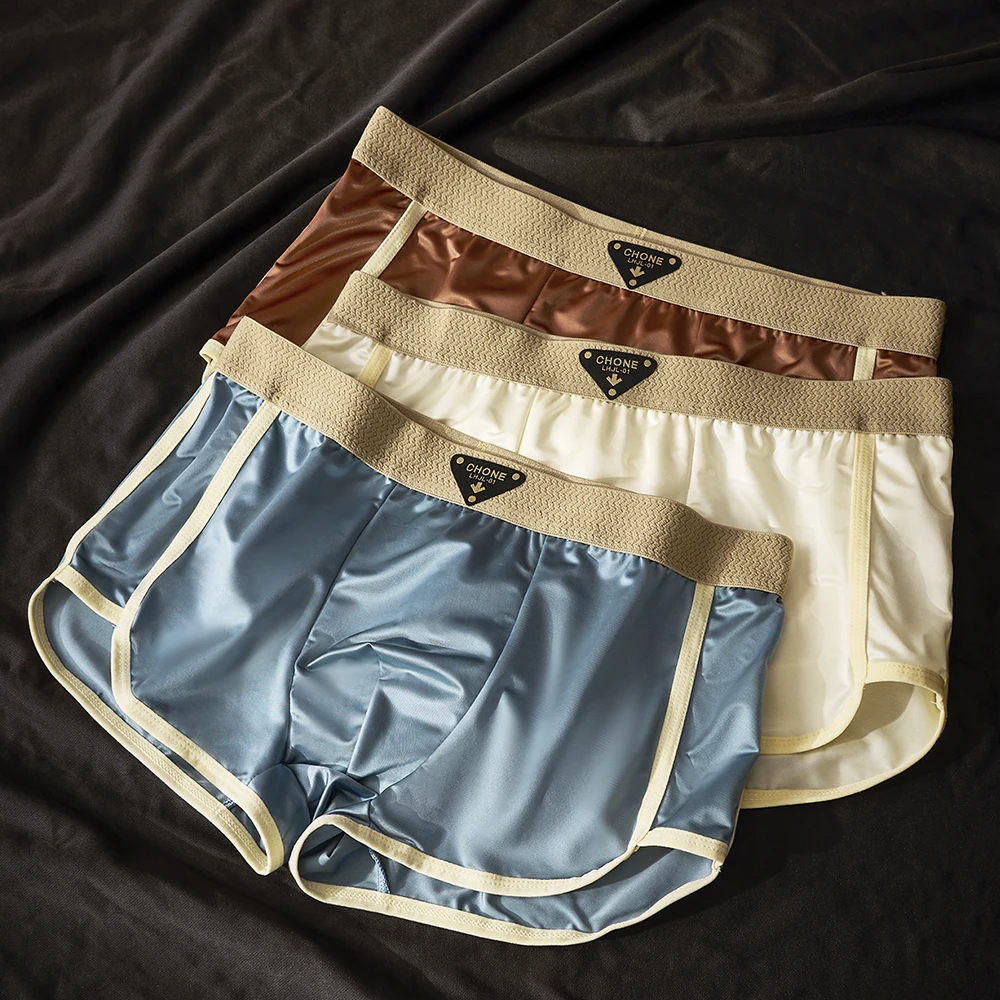 3PCS/Pack 10A Antibacterial Silk Mesh Crotch Men's Panties Luxury Satin-like Ice Silk Boxer Comfort Breathable Smooth Underpants
3PCS/Pack 10A Antibacterial Silk Mesh Crotch Men's Panties Luxury Satin-like Ice Silk Boxer Comfort Breathable Smooth Underpants
