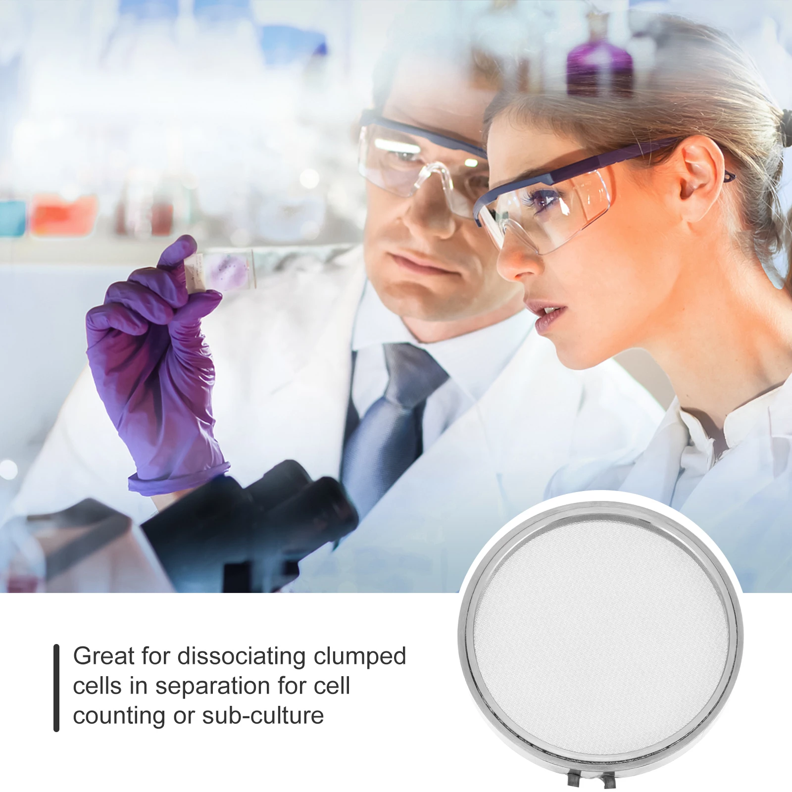 100 Mesh Cell Strainer Stainless Steel Small Fine Sifter For Laboratory Accessories Test Sieve Cell Filter Tool Flow Cytometry
100 Mesh Cell Strainer Stainless Steel Small Fine Sifter For Laboratory Accessories Test Sieve Cell Filter Tool Flow Cytometry