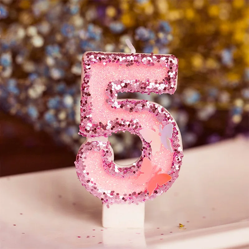 Pink Butterfly Glitter Birthday Digital Candle Romantic Creative New Year's Day
Pink Butterfly Glitter Birthday Digital Candle Romantic Creative New Year's Day