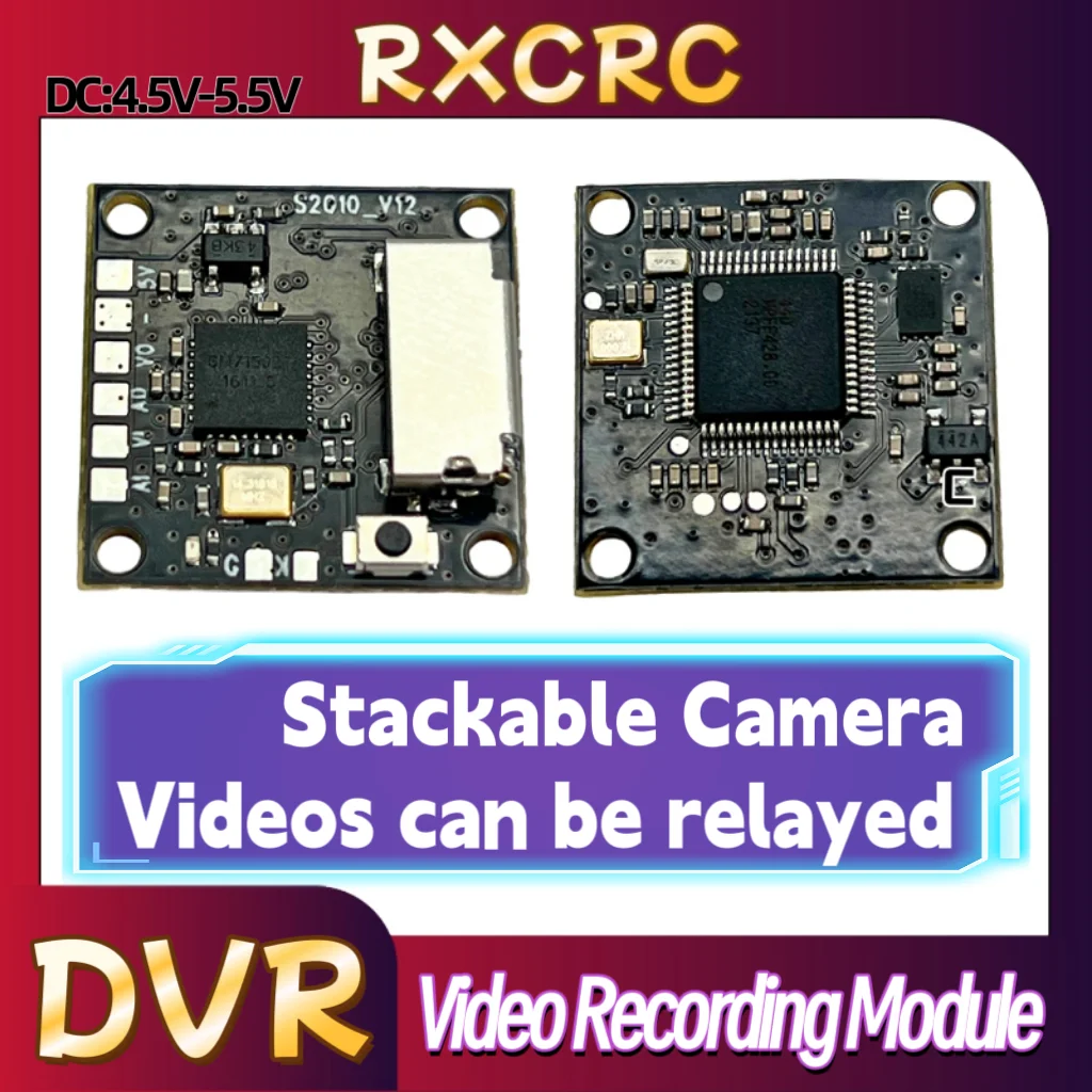 Модуль записи видео RXC MINI DVR Видео может быть восстановлен. Максимальная емкость TF 64G. Для аэрофотосъемки FPV. Дроны с неподвижным крылом.
Модуль записи видео RXC MINI DVR Видео может быть восстановлен. Максимальная емкость TF 64G. Для аэрофотосъемки FPV. Дроны с неподвижным крылом.