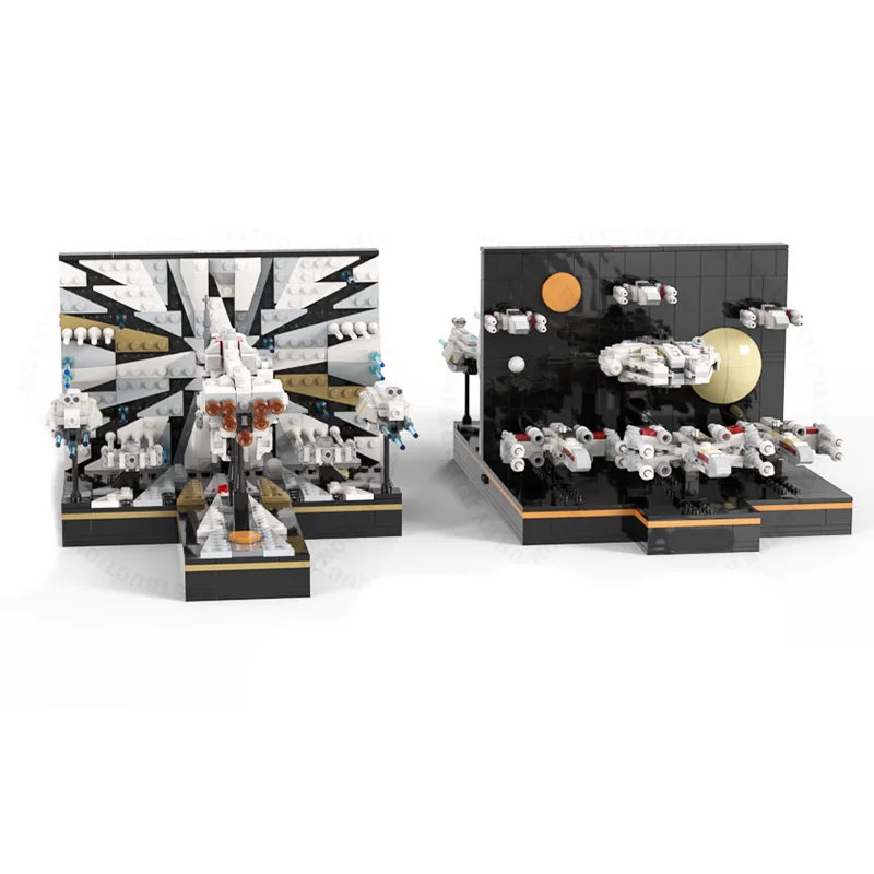 1375PCS MOC Starbattle Series-Micro Diorama: Jump Into Hyperspace Basic Package Spaceship Building Blocks Toys Birthday Gifts
1375PCS MOC Starbattle Series-Micro Diorama: Jump Into Hyperspace Basic Package Spaceship Building Blocks Toys Birthday Gifts