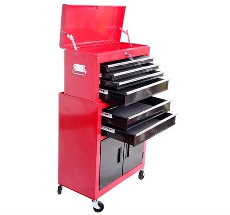 Iron, Cold Rolling Steel Sheets 8 Drawers 2 Doors Combo Metal Tool Chest Cabinet Box with Wheels for Hardware Storag
Iron, Cold Rolling Steel Sheets 8 Drawers 2 Doors Combo Metal Tool Chest Cabinet Box with Wheels for Hardware Storag