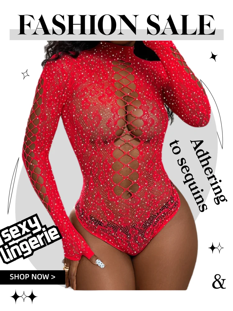 6 colors Adhering to sequins Retro hollow jacquard Sexy lingerie tight bikini long sleeved jumpsuit premium women's underwear
6 colors Adhering to sequins Retro hollow jacquard Sexy lingerie tight bikini long sleeved jumpsuit premium women's underwear