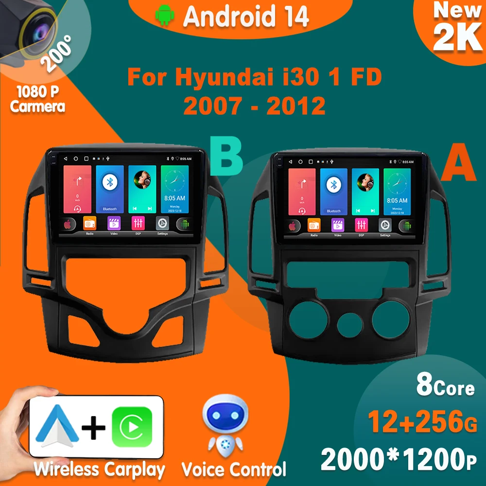 Автомагнитола на Android 14 для Hyundai i30 1 FD 2007-2012, видеомагнитола для Carplay, QLED-навигация, GPS для Carplay, мультимедийная магнитола
Автомагнитола на Android 14 для Hyundai i30 1 FD 2007-2012, видеомагнитола для Carplay, QLED-навигация, GPS для Carplay, мультимедийная магнитола