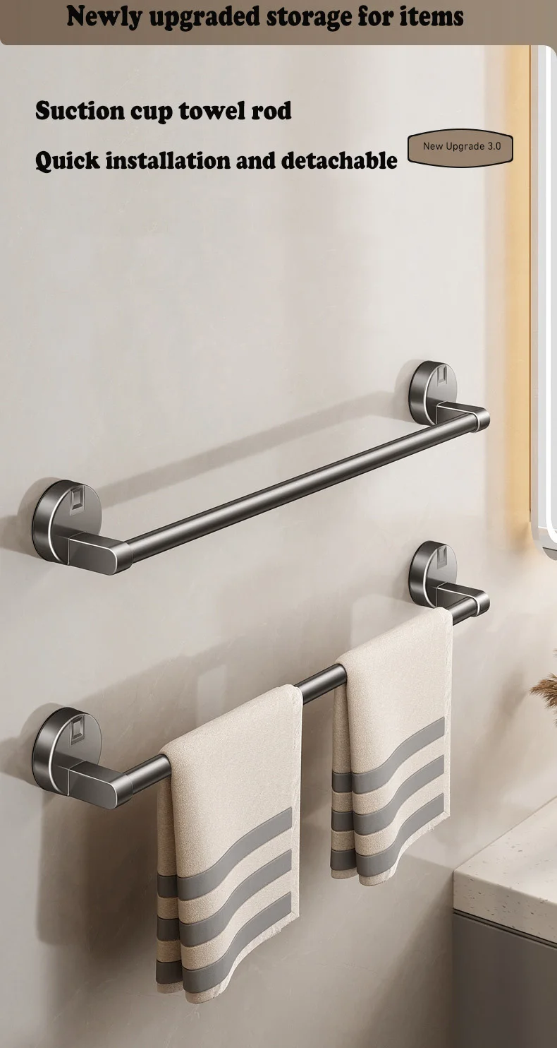 Suction Cup Towel Rack No Punching Kitchen Storage Rack Wall Mounted Storage Rack Single And Double Pole Storage Rack
Suction Cup Towel Rack No Punching Kitchen Storage Rack Wall Mounted Storage Rack Single And Double Pole Storage Rack