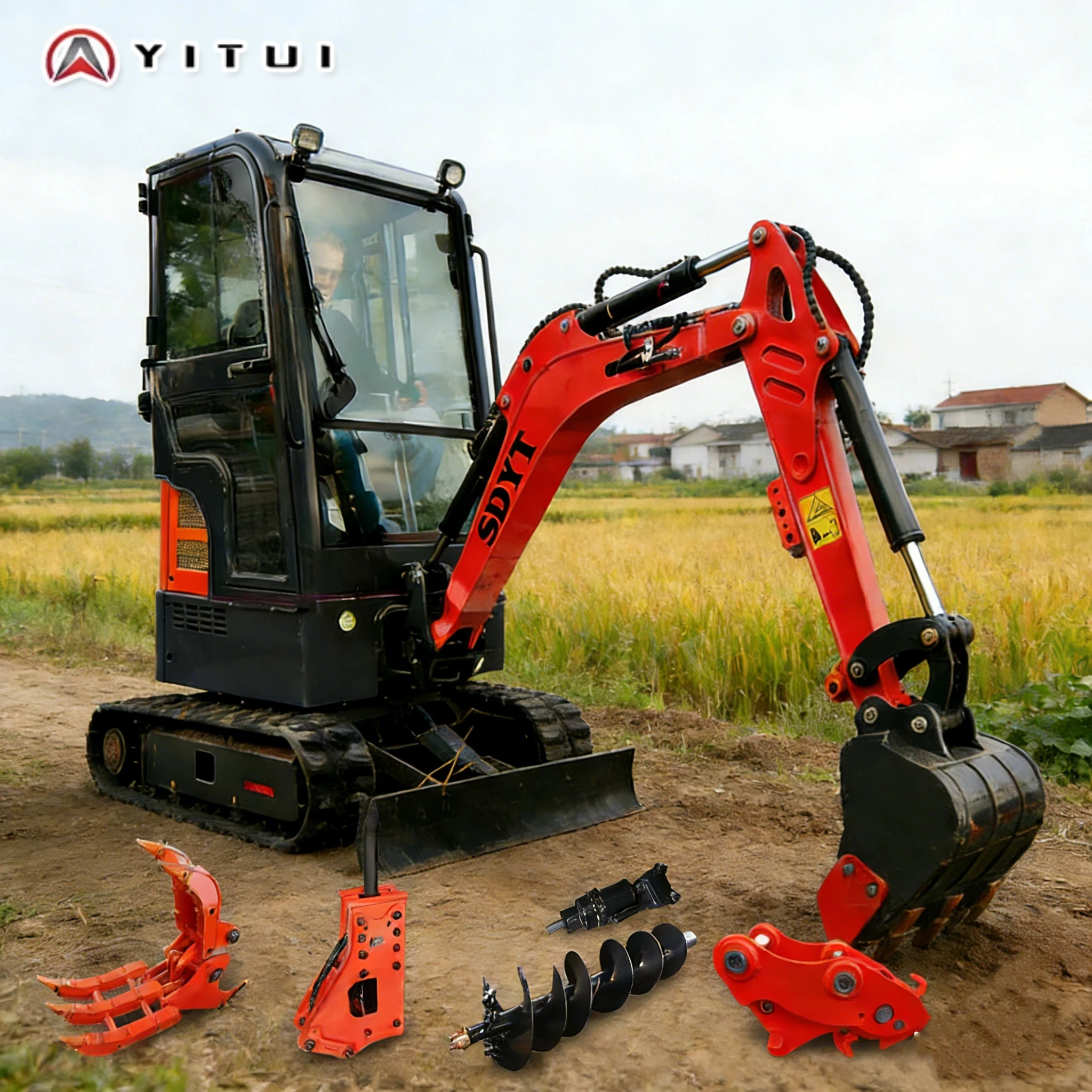 New 1.2 Ton Mini Hydraulic Excavator WIth Cab Small Crawler Digger For Agriculture Home Use Customized Durable & Reliable
New 1.2 Ton Mini Hydraulic Excavator WIth Cab Small Crawler Digger For Agriculture Home Use Customized Durable & Reliable
