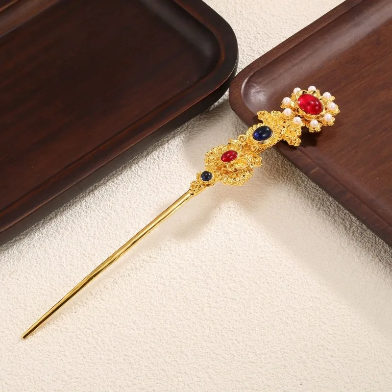 Латунная позолоченная филигранная эмалированная шпилька для волос Hanfu, винтажный элегантный регулируемый универсальный традиционный китайский аксессуар для волос
Латунная позолоченная филигранная эмалированная шпилька для волос Hanfu, винтажный элегантный регулируемый универсальный традиционный китайский аксессуар для волос