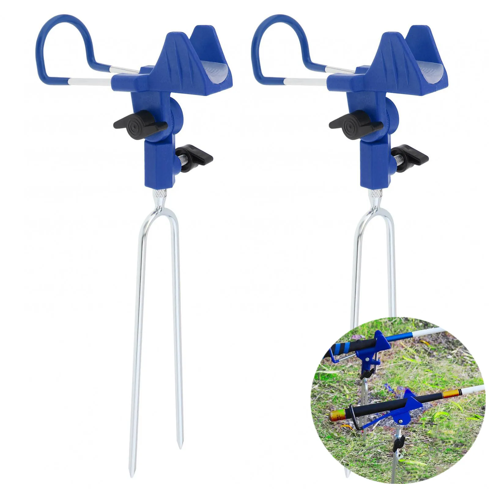 2pcs 360 Degree Adjustable Fishing Rod Holder for Bank Fishing Ground Support with Luminous Non-slip Mat,Folding Fish Pole Stand
2pcs 360 Degree Adjustable Fishing Rod Holder for Bank Fishing Ground Support with Luminous Non-slip Mat,Folding Fish Pole Stand