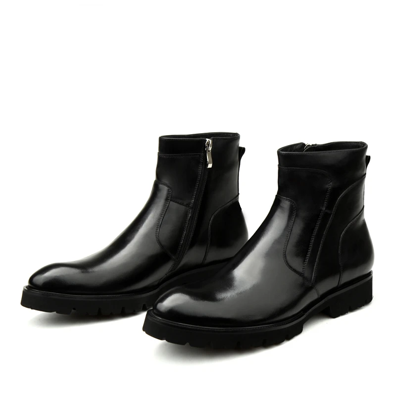 Elegant Mens Black Genuine Leather Boots Luxury Brand Handmade Quality Winter Warm Shoes Casual Ankle Business Chelsea Boots
Elegant Mens Black Genuine Leather Boots Luxury Brand Handmade Quality Winter Warm Shoes Casual Ankle Business Chelsea Boots