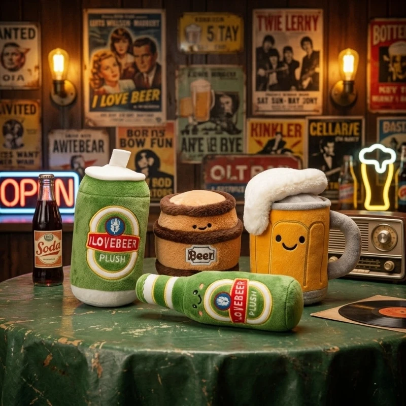 Cartoon Beer Mug Plush Toy Kawaii Wine Bottle And Barrel Dolls - Unique Home Decor for Beer Enthusiasts And Collectors
Cartoon Beer Mug Plush Toy Kawaii Wine Bottle And Barrel Dolls - Unique Home Decor for Beer Enthusiasts And Collectors