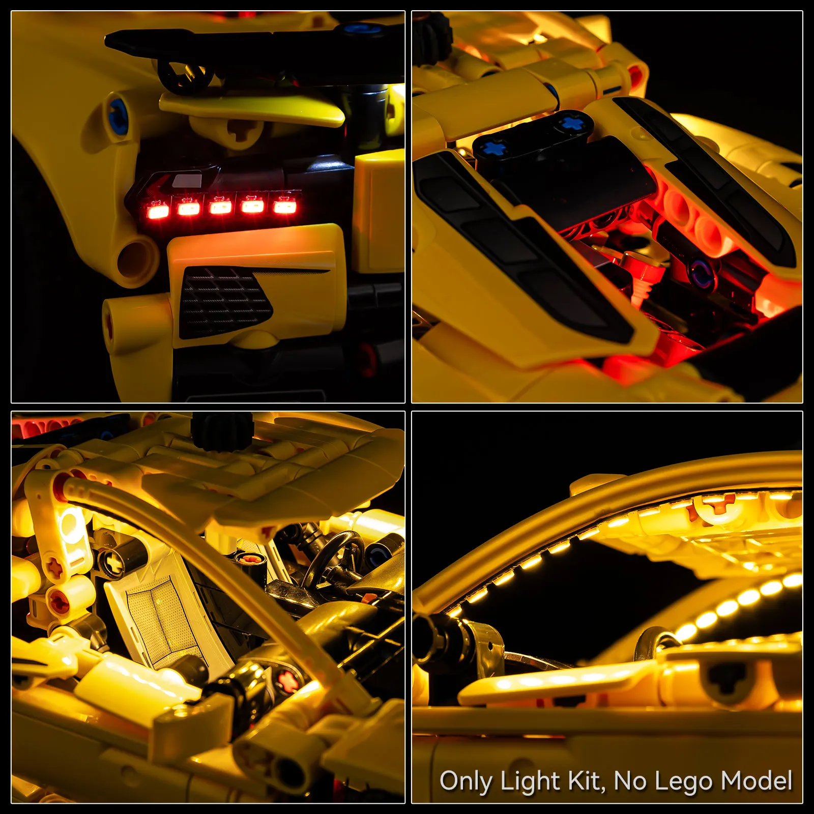 Набор светодиодных фонарей для LEGO Chevrolet Corvette Stingray 42205
Набор светодиодных фонарей для LEGO Chevrolet Corvette Stingray 42205