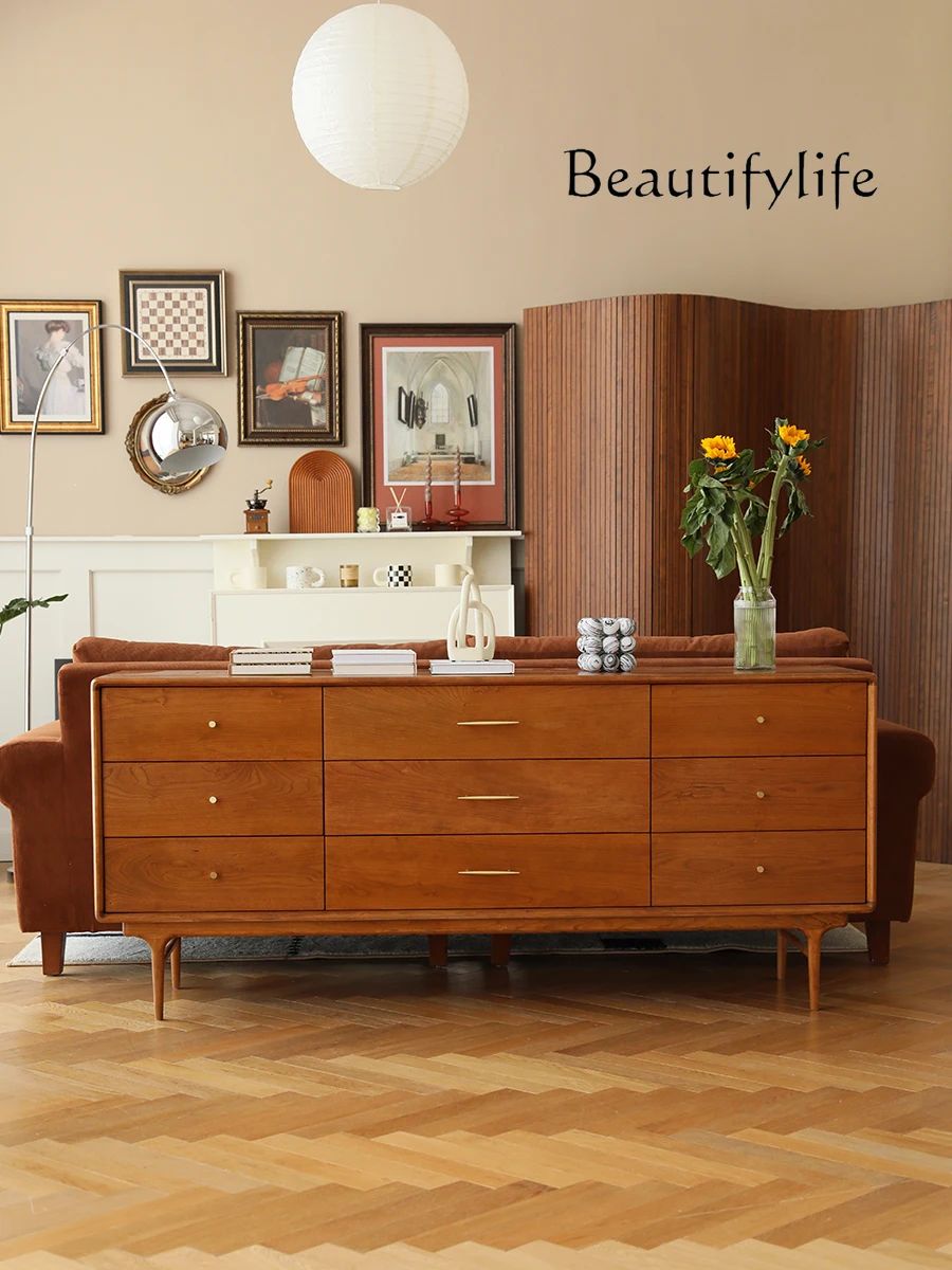 French Style Retro Porch Storage Nine-Drawer Cabinet Bedroom Locker Mid-Ancient Simple Sideboard Cabinet
French Style Retro Porch Storage Nine-Drawer Cabinet Bedroom Locker Mid-Ancient Simple Sideboard Cabinet