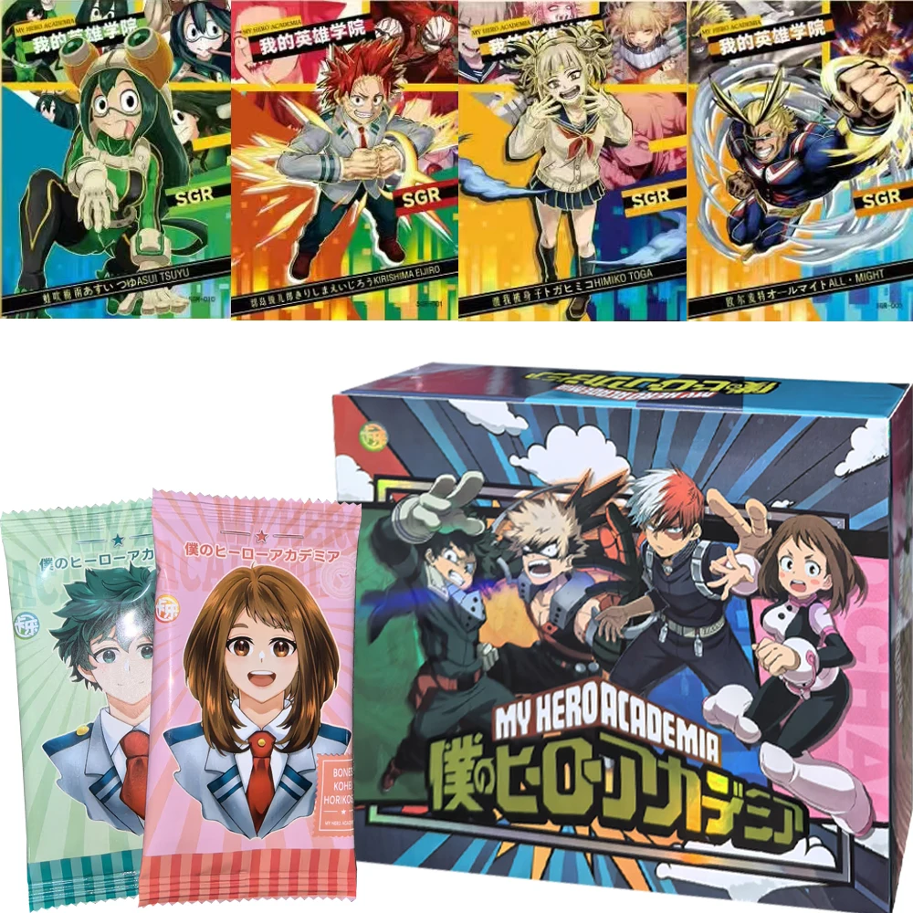 New My Hero Academia Cards Booster Box MHA Card Box SGR SGP SCR XXR Card Anime Game Battle Trading Card Children Birthday Gift
New My Hero Academia Cards Booster Box MHA Card Box SGR SGP SCR XXR Card Anime Game Battle Trading Card Children Birthday Gift