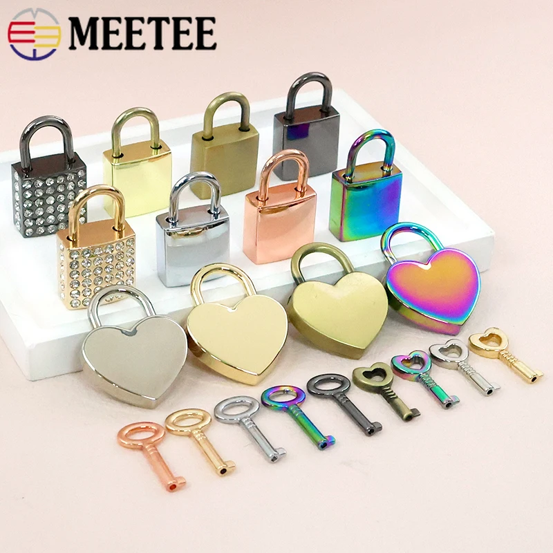 Meetee 1-5Sets Bag Padlock Metal Lock Buckles Money Box Twist Turn Padlocks Clasp Handbag Closures Buckle Hardware Accessories
Meetee 1-5Sets Bag Padlock Metal Lock Buckles Money Box Twist Turn Padlocks Clasp Handbag Closures Buckle Hardware Accessories