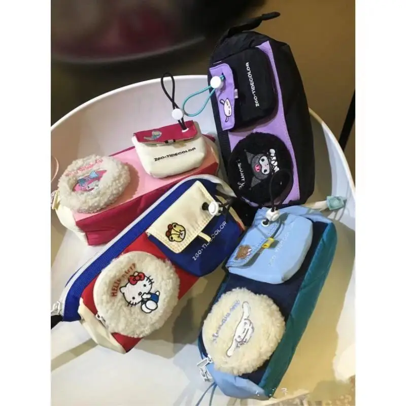 Новинка, милый карандаш-Sanrio Hellokitty Kuromi Mymelody, канцелярская сумка, Студенческая настольная сумка для хранения, мультяшный подарок для девочек
Новинка, милый карандаш-Sanrio Hellokitty Kuromi Mymelody, канцелярская сумка, Студенческая настольная сумка для хранения, мультяшный подарок для девочек