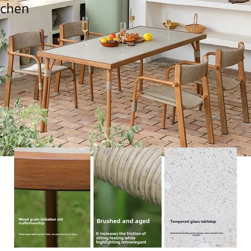 Outdoor Garden Table and Chair Outdoor Leisure Rattan Chair Garden Villa Terrace Outdoor Rattan Commercial
Outdoor Garden Table and Chair Outdoor Leisure Rattan Chair Garden Villa Terrace Outdoor Rattan Commercial