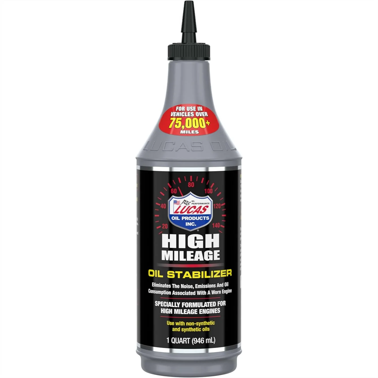 High Mileage Oil Stabilizer for Engine Wear Reduction - 1 Quart Lucas Oil
High Mileage Oil Stabilizer for Engine Wear Reduction - 1 Quart Lucas Oil