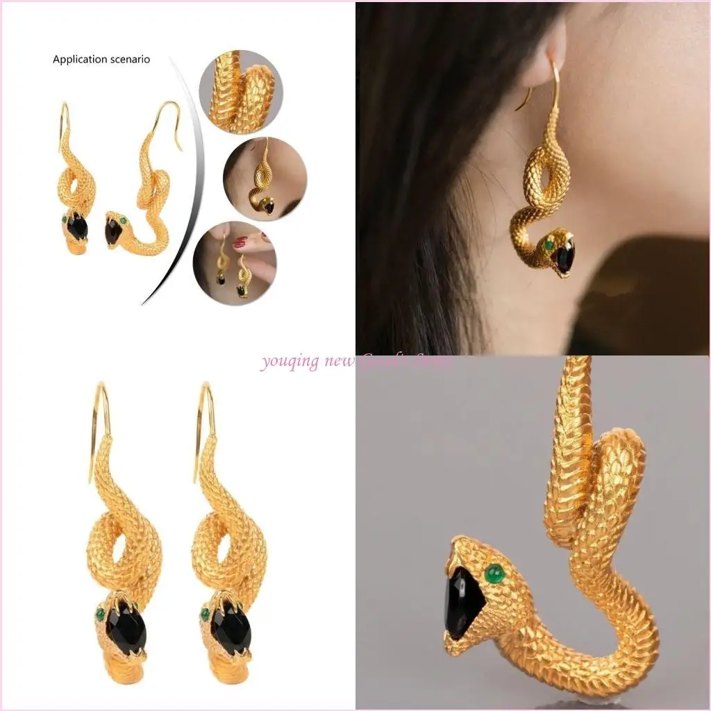 57QA Sophisticated Snake Earrings Serpentines Ear Pendants Unisex Jewelry
57QA Sophisticated Snake Earrings Serpentines Ear Pendants Unisex Jewelry