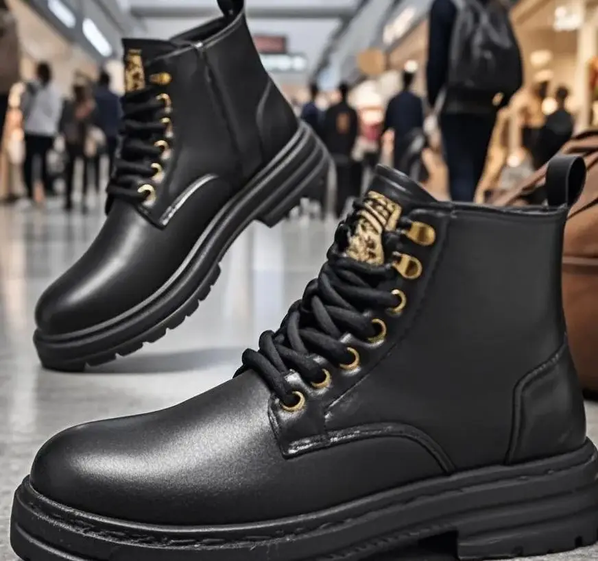 Men's Boots Four Seasons Soft-sole Non-slip Casual Boot Fashion Outdoor Work Boots High Boot Classic Joker Youth Leather Boots
Men's Boots Four Seasons Soft-sole Non-slip Casual Boot Fashion Outdoor Work Boots High Boot Classic Joker Youth Leather Boots