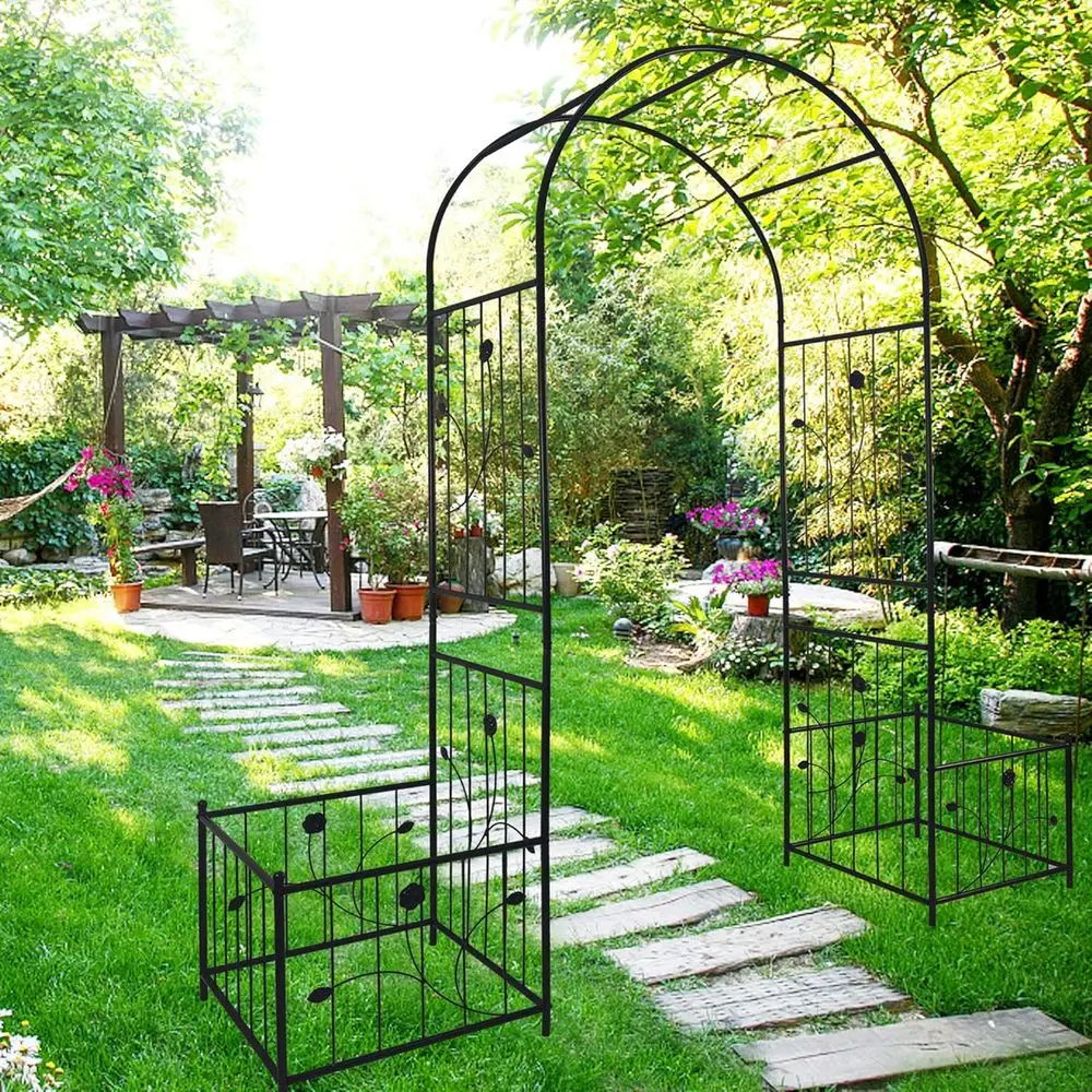 Elegant Outdoor Garden Arbor Arch with Planter, 86.6 Tall Trellis for Climbing Plants, Wedding or Party Decor
Elegant Outdoor Garden Arbor Arch with Planter, 86.6 Tall Trellis for Climbing Plants, Wedding or Party Decor