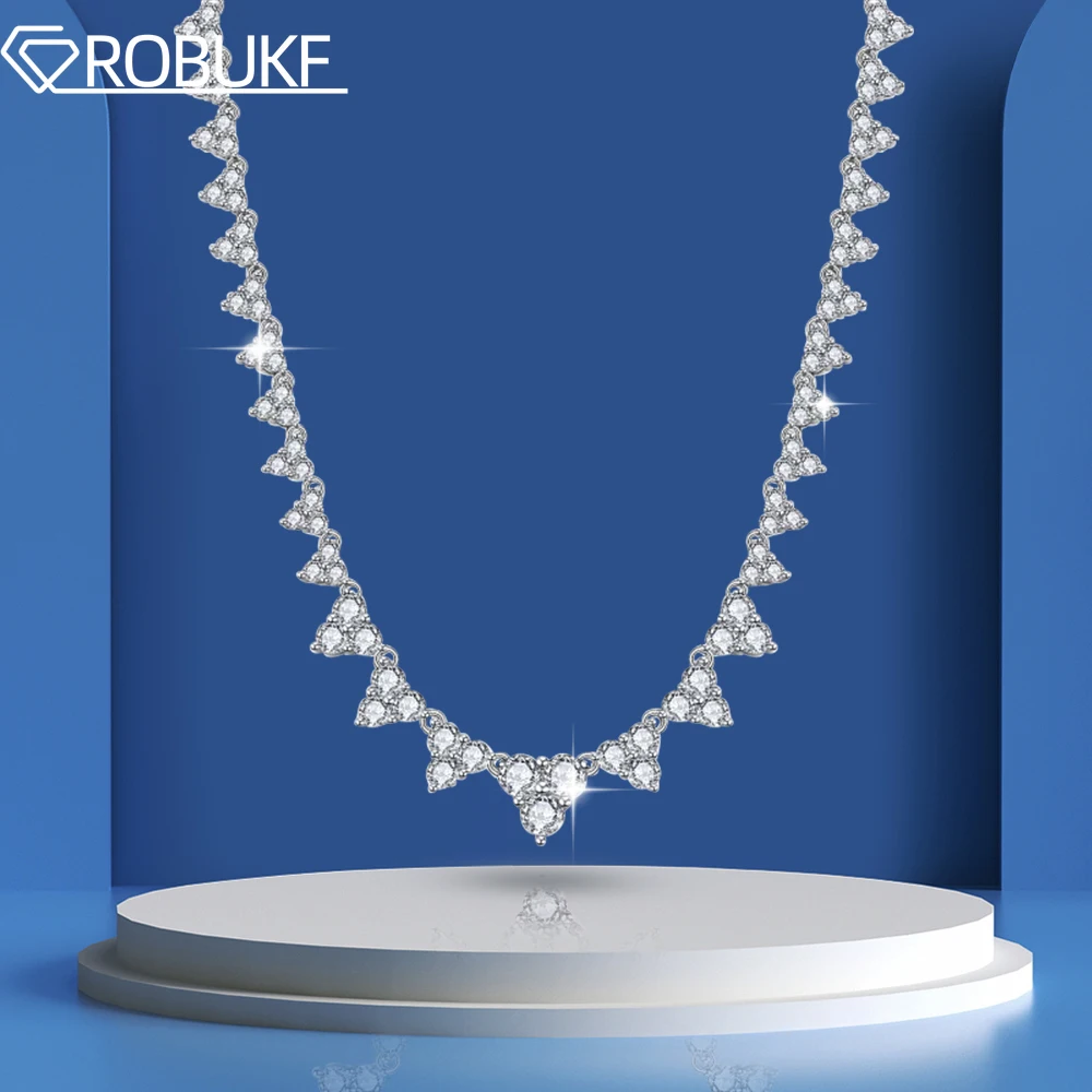 Full Moissanite Tennis Necklace For Women 2-4mm Gradient Diamond 925 Sterling Silver Neck Chain Fine Jewelry With Certificate
Full Moissanite Tennis Necklace For Women 2-4mm Gradient Diamond 925 Sterling Silver Neck Chain Fine Jewelry With Certificate