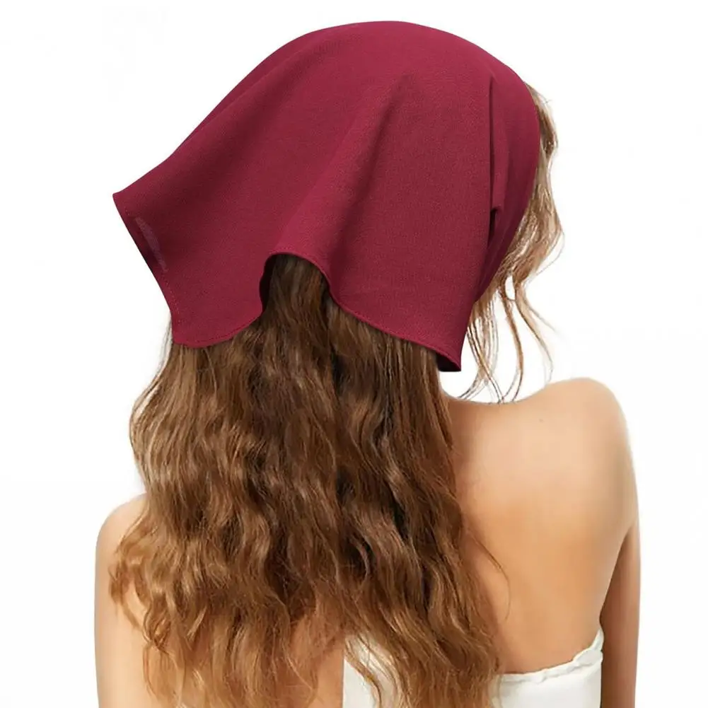 Comfortable Head Wrap Pure Color Headscarf for Women Triangular Scarf with Adjustable Strap Soft Elastic Turban for Women
Comfortable Head Wrap Pure Color Headscarf for Women Triangular Scarf with Adjustable Strap Soft Elastic Turban for Women