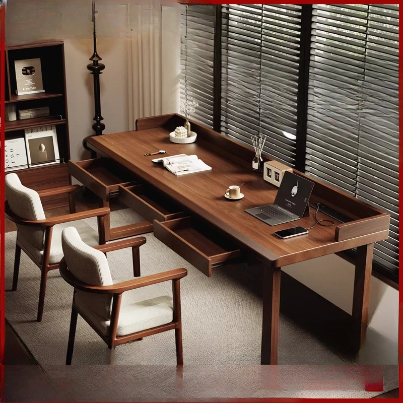 Полностью деревянный двойной стол в средневековом стиле для домашнего офиса, рабочая станция для письма и работы, стол для спальни с выдвижными ящиками.
Полностью деревянный двойной стол в средневековом стиле для домашнего офиса, рабочая станция для письма и работы, стол для спальни с выдвижными ящиками.