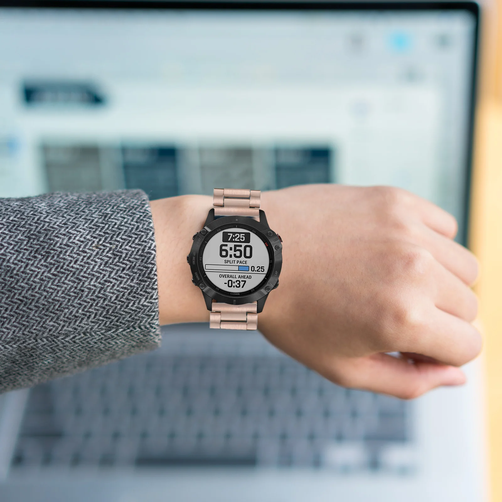 Stainless Steel Watch Strap Rose Gold Buckle Chain Style Smartwatch Band Replacement Strap Compatible 3 Metal
Stainless Steel Watch Strap Rose Gold Buckle Chain Style Smartwatch Band Replacement Strap Compatible 3 Metal