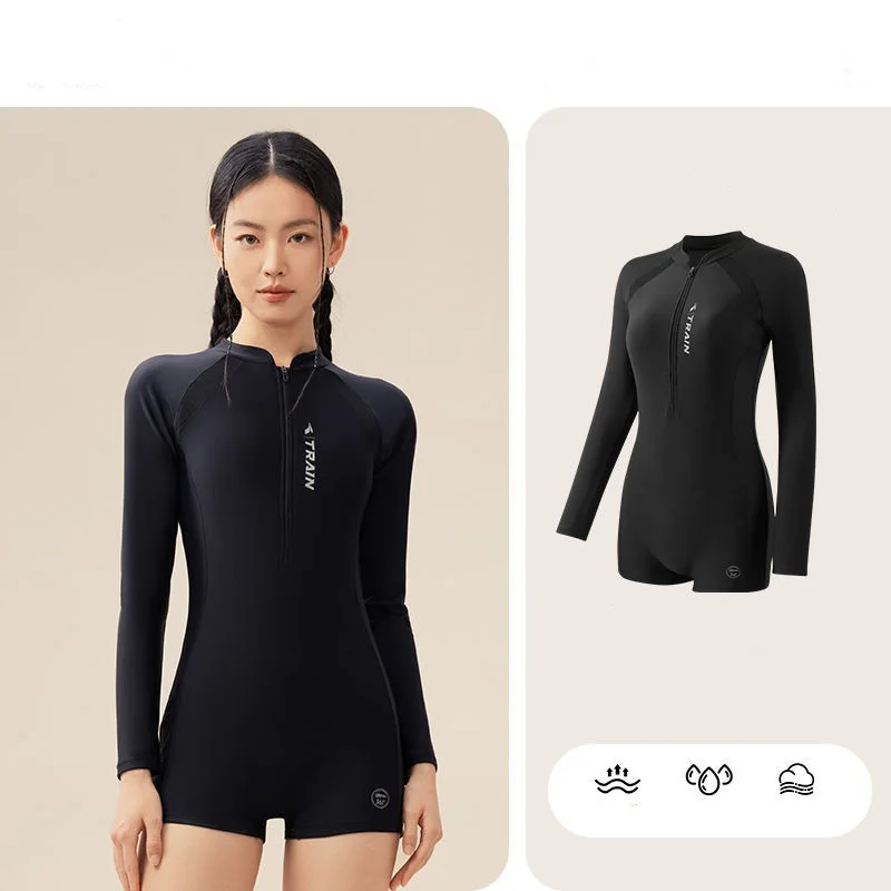 Women One Piece Long Sleeve Competitive Spandex Beach Surfing SwimSuit Professional WaterProof Sports Push Up Athletic SwimWear
Women One Piece Long Sleeve Competitive Spandex Beach Surfing SwimSuit Professional WaterProof Sports Push Up Athletic SwimWear