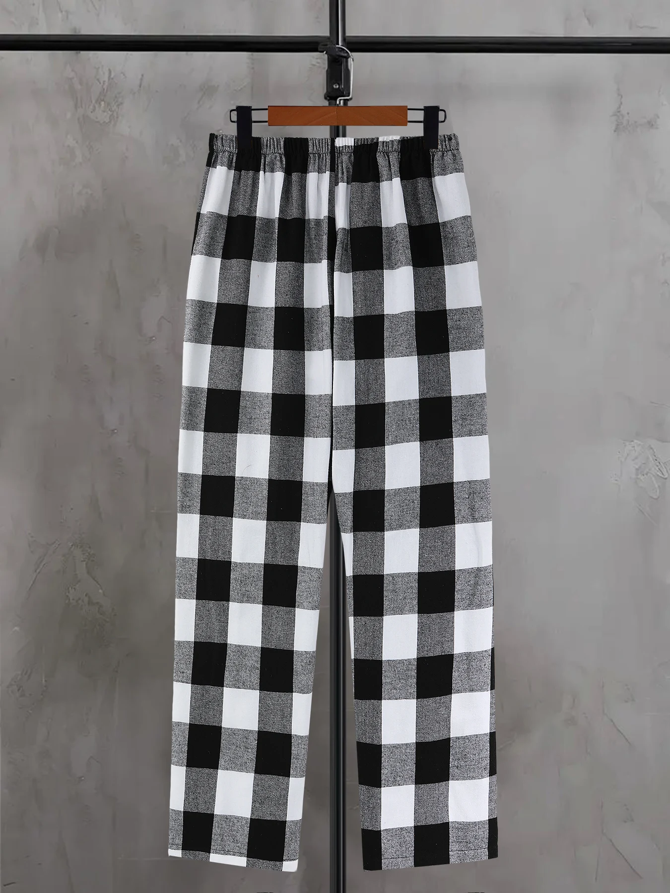 Plaid Drawstring Pants Unisex Spring Summer Loose Casual Wide Leg Trousers
Plaid Drawstring Pants Unisex Spring Summer Loose Casual Wide Leg Trousers