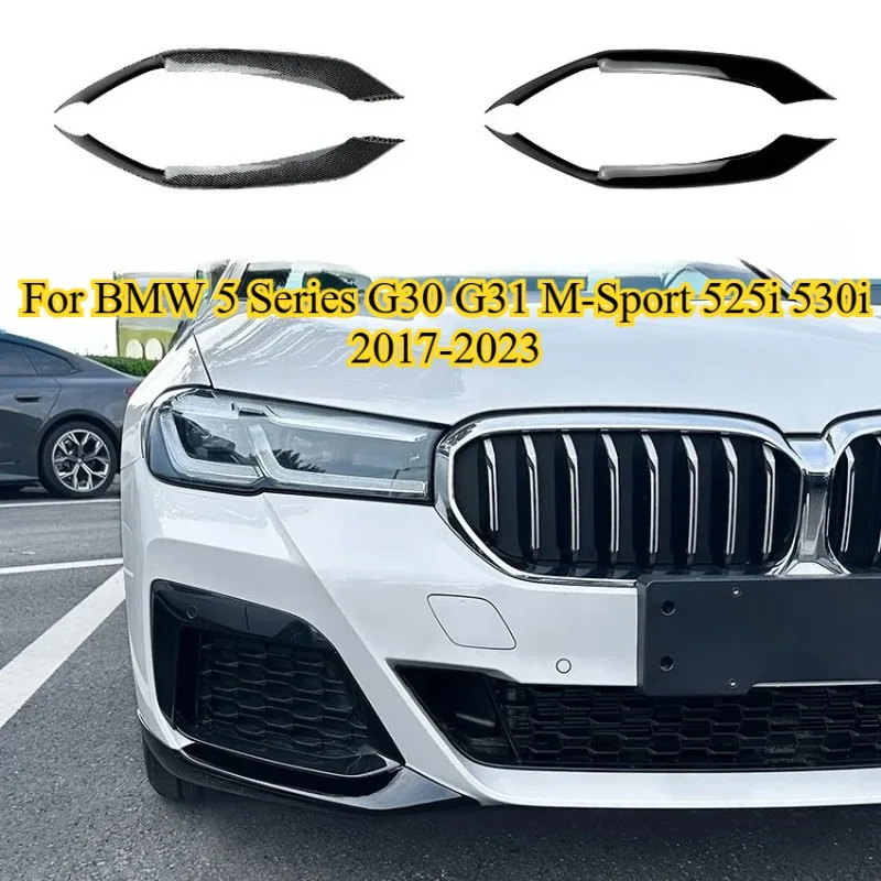 MP Style Carbon Fiber Look Front Bumper Splitter Lip Canards Wrap Angle For BMW 5 Series G30 G31 M-Sport 525i 530i 2017-2023
MP Style Carbon Fiber Look Front Bumper Splitter Lip Canards Wrap Angle For BMW 5 Series G30 G31 M-Sport 525i 530i 2017-2023
